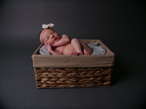 Olive green cashmere baby hat, mittens and booties in gift wrap box