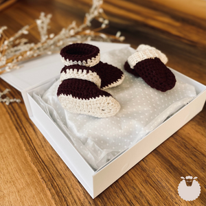 Burgundy Cashmere Mittens & Booties